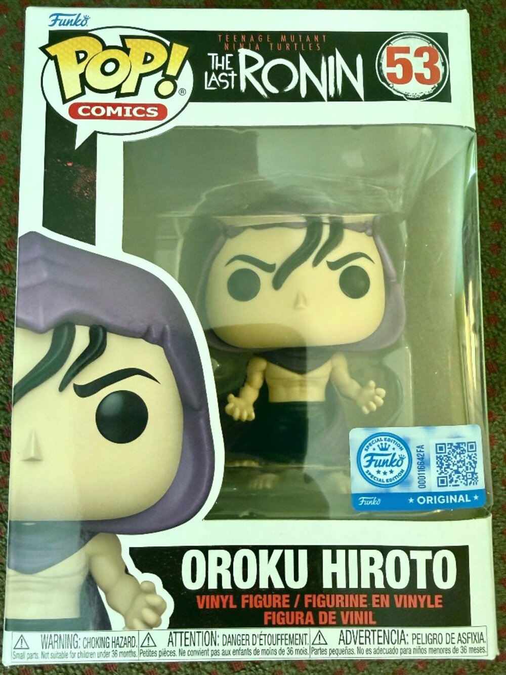 Funko Pop TMNT The Last Ronin Oroku Hiroto 53 Special Edition Shredder New Comic